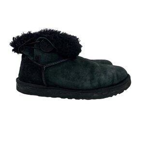 UGG Women’s Mini Bailey Button II Booties in Black - Size 9